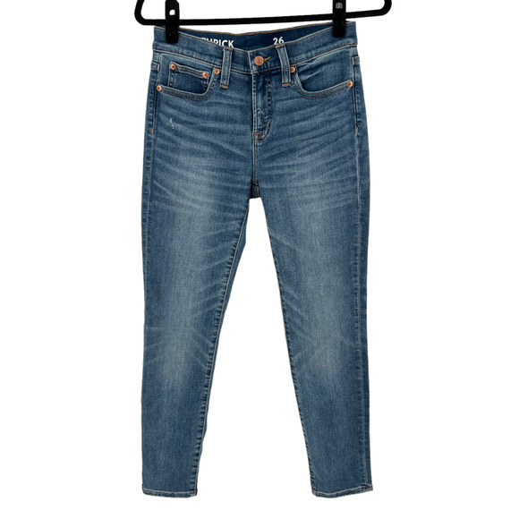 J. Crew 8” Toothpick Jeans in Horse Shoe Wash AQ837 - Picture 13 of 13